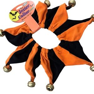 Vo-Toys Halloween Jester bell collar medium 14-18 inch costume neck head wear